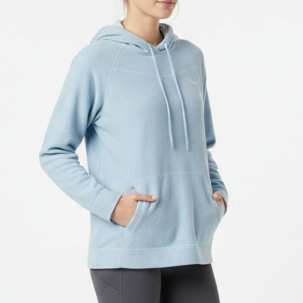 Columbia Women’s Light Blue Fleece Pullover Hoodie - Soft & Cozy - Size Medium